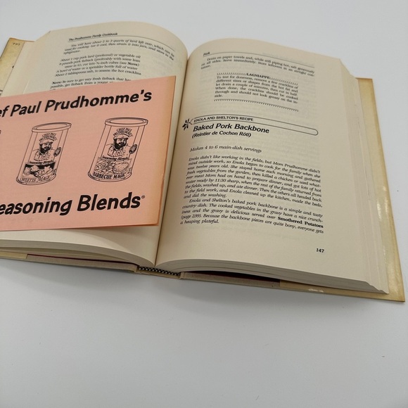 The Prudhomme Family Cookbook Old Time Louisiana Recipes 1987 Cookbook HB - Picture 4 of 10